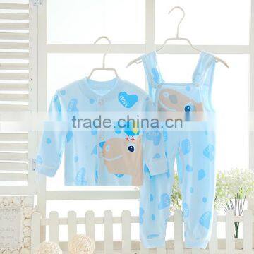 Wholesales Spring Autumn Cotton Printing Baby Clothes Set Wear photo-4
