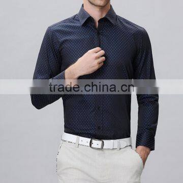Fashion Men Beautiful Dress Shirt Delicate Printed Slimming Garment photo-4