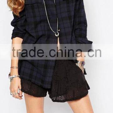 2015 KAIYA elegant design blouses ladies western wear oversized shirt dress long sleeve party holiday wearing