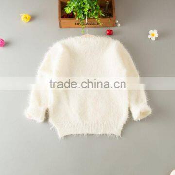 Winter Warm New Design Children Sweaters With Cute Cat Pattern Knitting Girl Pullover photo-2