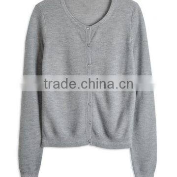 Small Button Front Open Knitting Women's Cardigan Sweaters for Wholesale photo-6