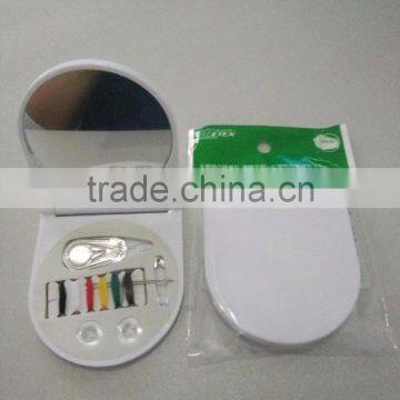 sewing kit with mirror, make up lens