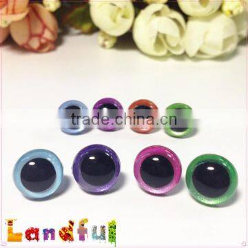 10mm Metallic Colored Amigurumi Doll Handmade Purple Toy Eyes photo-2