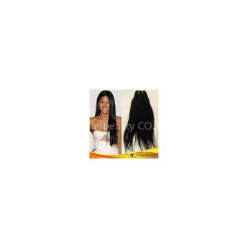 14inch Silky Straight Remy Human Hair Extensions Weft With Natural Color