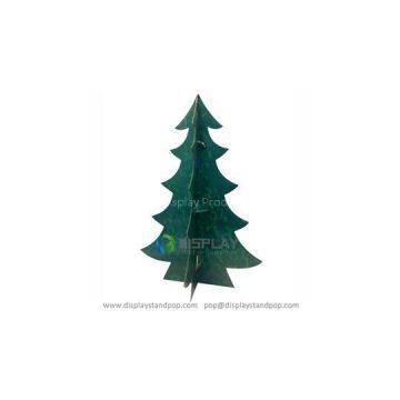 Free Standing Cardboard Christmas Tree with Printing for Gifs Promotion