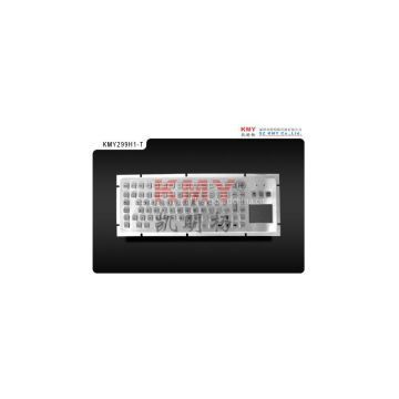 Waterproof Kiosk Stainless Steel Keyboard with Touchpad (KMY299H1-T)