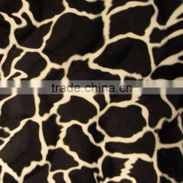 Printed Velboa Fabric /Poly Velvet--For Furnishing