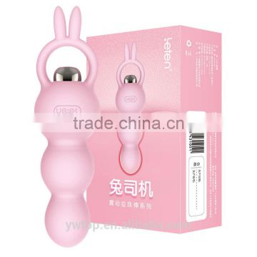 Rabbit Anal Sex Toys Waterproof Silicone Anal Vibrator Plug Sex Products For Men