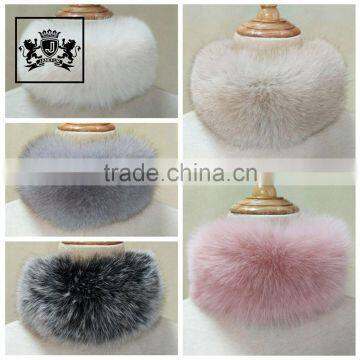 Factory wholesale price soft furry fox fur scarf for women winter fur fashion