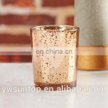 Copper Mercury Glass Tealight Candle Holder For Wedding Decoration Party Gift