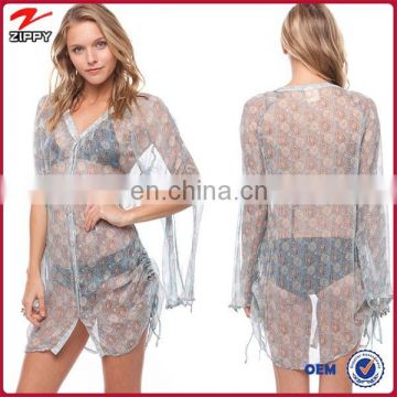 New see-though net latest gown design