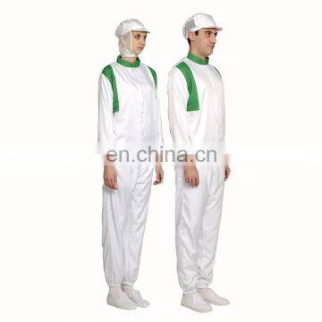 White Unisex 100%Polyester Food Processing Uniform for Food Factory photo-4