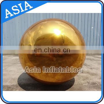 Custom Silver Floating Inflatable Mirror Ball , Inflatable Disco Ball For Advertising