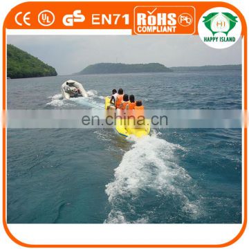 HI amazing water floating banana boat, commercial inflatable water banana boat for sale