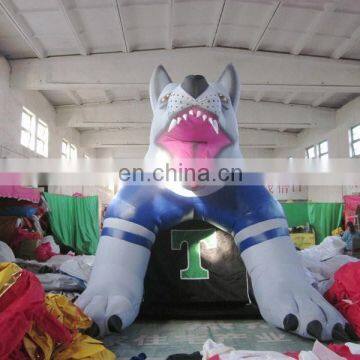 customized inflatable football tunnel,inflatable mascot tunnels of dog