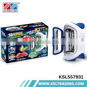 Hot selling intellectual diy model toy play game children 3d printer machine