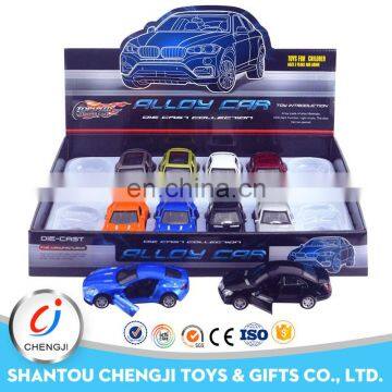 Factory out-let pull back diecast open door cars toys metal toy