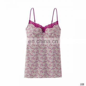 2015 New Design Small floral lace halter top