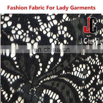 polyester spandex chemical dentelle lace fabric hand beaded fabric