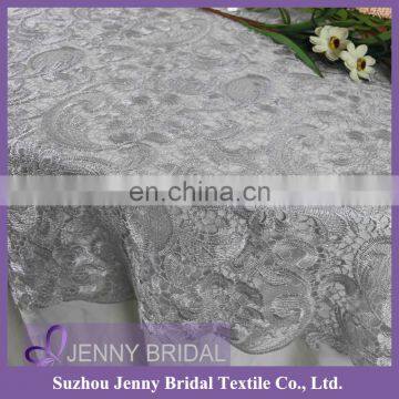 TL036A Wholesales Fashion Jenny Bridal 90 inch round french Lace table cloth factory