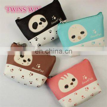 Indonesia 2018 top selling Ladies fancy Wallets items promotion gifts keychain animal shaped leather coin purse