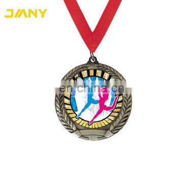 Customzied Round Shape Team Dance Awards Medal with Ribbon