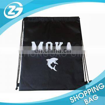 Small Size Cheap New Year Promotion Black Polyester Draw String Backpacks for Kids photo-2