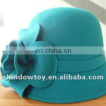 ladies short brim wool felt hat