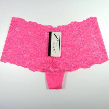Yun Meng Ni Sexy Underwear Mature Womens Transparent Lace Panties For Men Women Boyshort photo-4