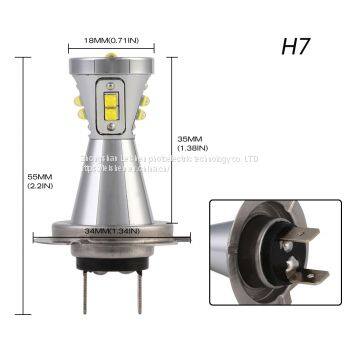 LED Headlight LED Fog Light Motorcycle Headlight H7 360-degree Light photo-4