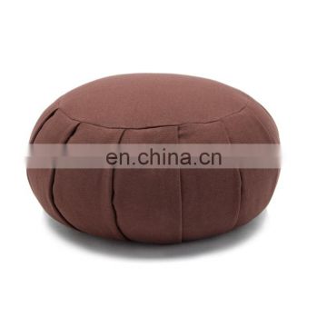 Organic Printed Custom Buckwheat Zafu Yoga Round Meditation Cushion Pillow