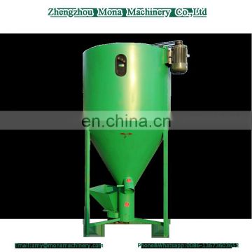 China best supplier animal feed stuff vertical crushing and mixing machine