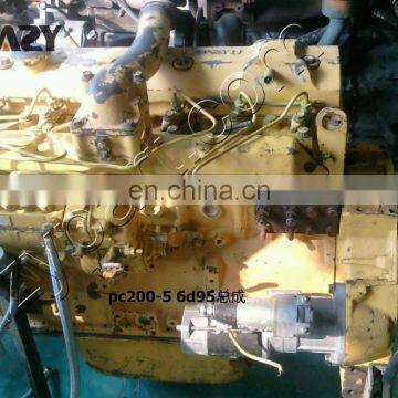 Genuine Diesel engine 6D95 engine assy.6D95 complete engine assy for PC200-5 excavator