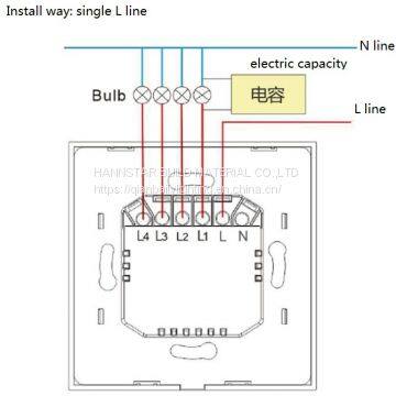 Smart WIFI Touch Wall Switch Eruope and UK Standard/1-4 Ways photo-2