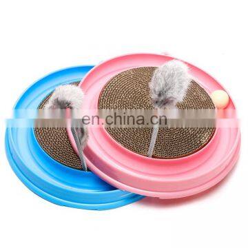 Pet Toys Cat Crazy Ball Disk Catch The Mouse Toy Interactive Amusement Plate Cat Moving Turntable