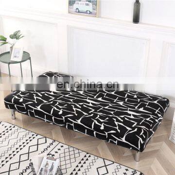 Factory Wholesale Custom l Shape Couch Cover Spandex Stretchable Elastic Protective Armless Sofa Bed Cover photo-3