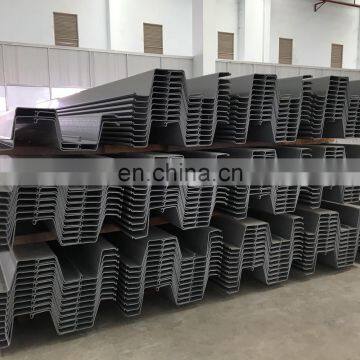 Chinese Supplier Prime Material Cold Rolled z Shaped Metal Pilings Steel Sheet Pile