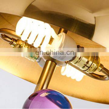 2020 Hot Sale Gold Metal Bedroom Marble Base Modern Quality Table Lamp photo-6