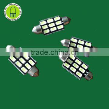 42MM 9 LED 5630 SMD CANBUS ERROR FREE Interior Festoon Dome Bulb Light White