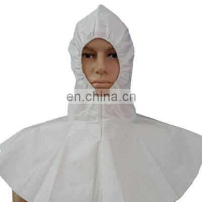 Disposable non woven hood cover fluid-repellent