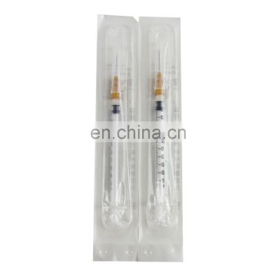 Good quality safety needle syringe 5ml syringe with needle folding syringe with needle