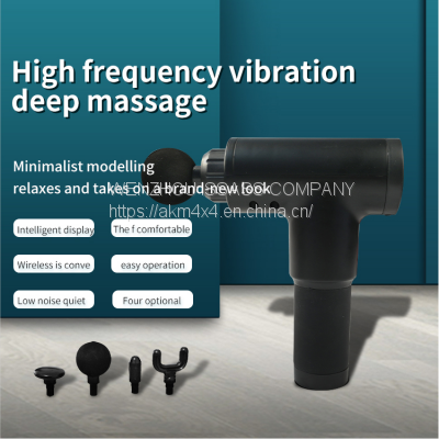 Electric Muscle Massager Therapy Fascia Massage Gun Deep Vibration Muscle Relaxation Fitness Equipment With 4 Massage Heads photo-3