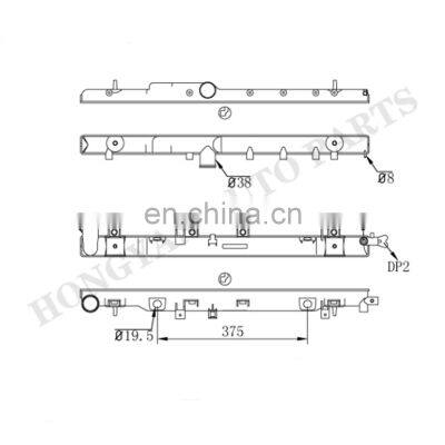 OEM manufacture su intercooler radiator plastic tank for impreza