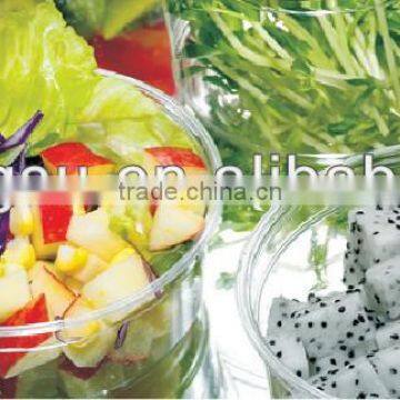 All sizes disposable deli container, clear plastic salad container, PET food container, container with flat or dome lid