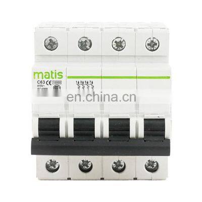Professional Intelligent Durable Dependable Performance Mini Matis MM50H-4P 380V 50/60hz Circuit Breaker Machine photo-3