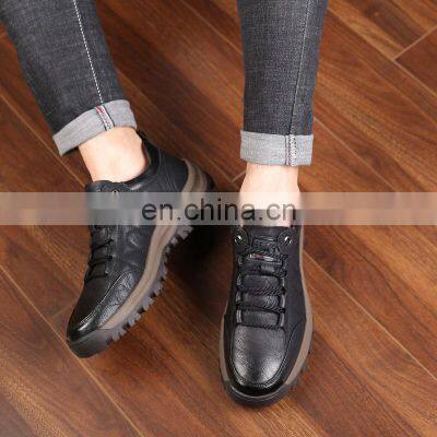 2021 Autumn and Winter New Pu Shoes Men's Leisure Sports Running Shoes Warm Outdoor Men's Shoes