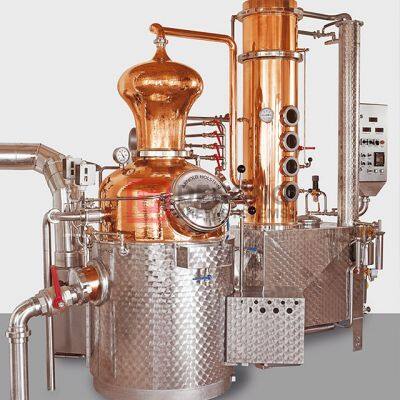 DEGONG 1500L Whiskey Vodka Gin Copper Distillery Equipment For Sale photo-3