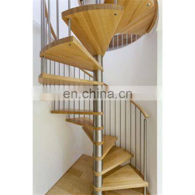 Outdoor steel decking spiral staircases