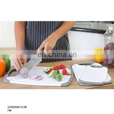 Best Quality Plastic Cutting Board Set 3-Piece All-Purpose Non-Slip Plastic Cutting Board Set Dishwasher Safe Chopping Bords photo-4