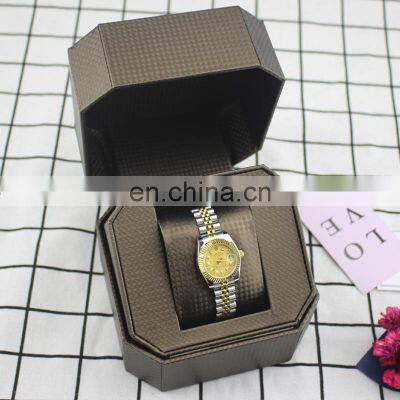 Hot Sell Wholesale Custom PU Leather Flip Watch Packaging Box Women Watch Box photo-4